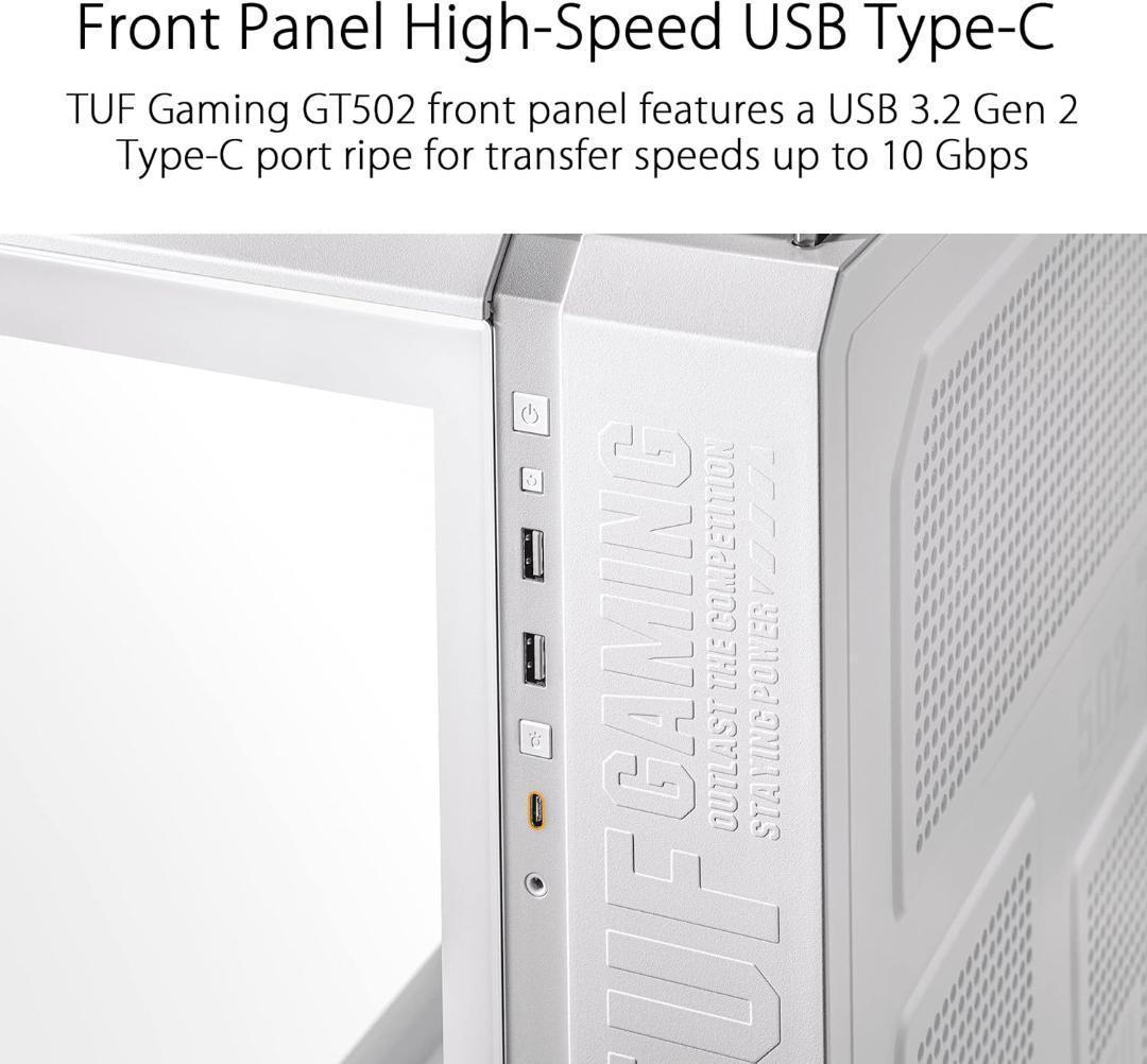 PCケース(自作PC用) ASUS TUF Gaming GT502 White Edition ATX