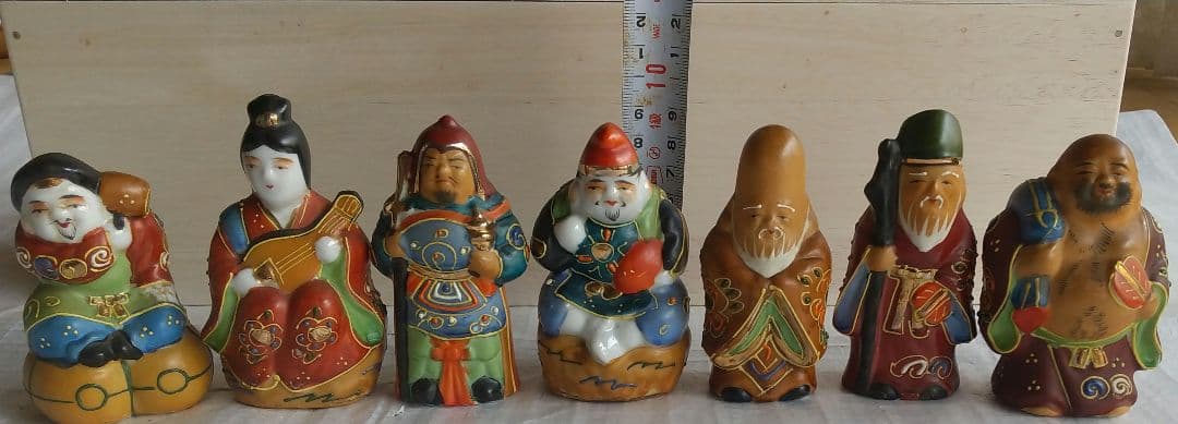 九谷焼 七福神 縁起物 桐箱付き 新品