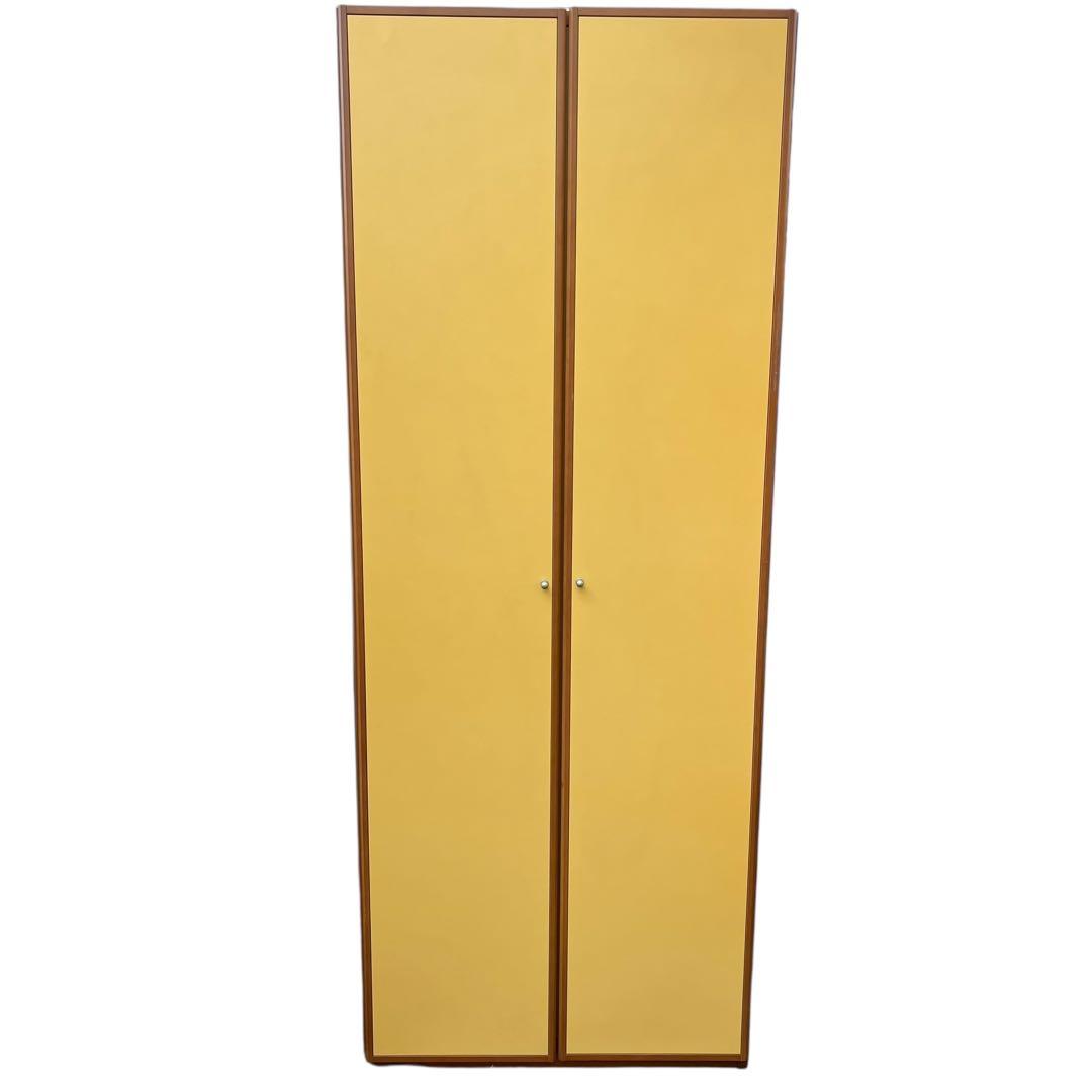 引き取り限定✨大型ワードローブ 鏡付き 6段チェスト ナチュラル木目 洋服タンス