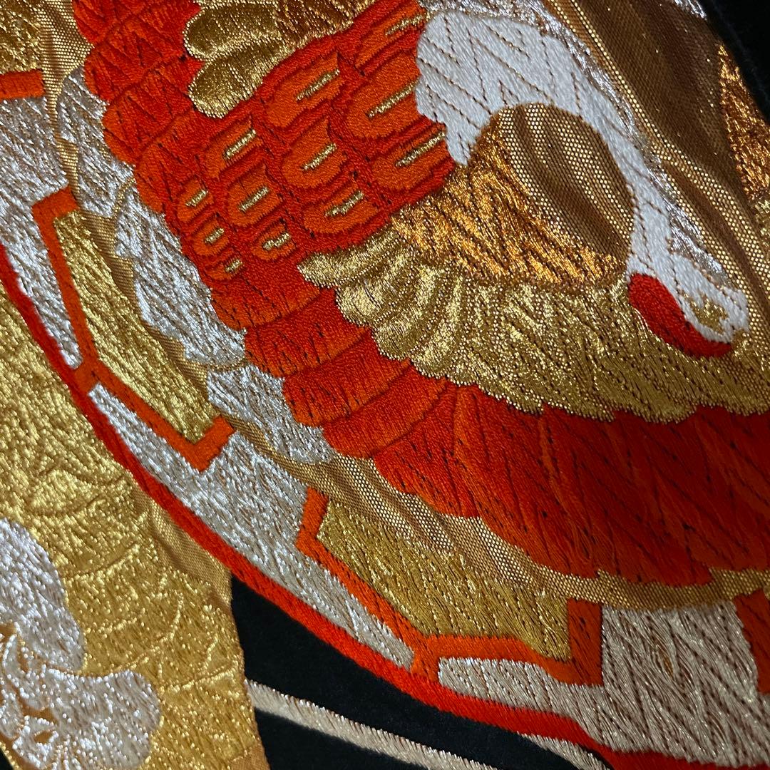 振袖フルセット　紋意匠友禅　艶のある朱色　成人式振袖　振袖