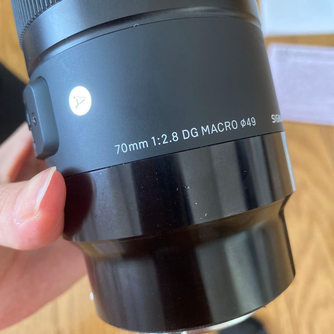 SIGMA 70㎜　F2.8 DG MACRO 49ミリ径　ソニーEマウント用