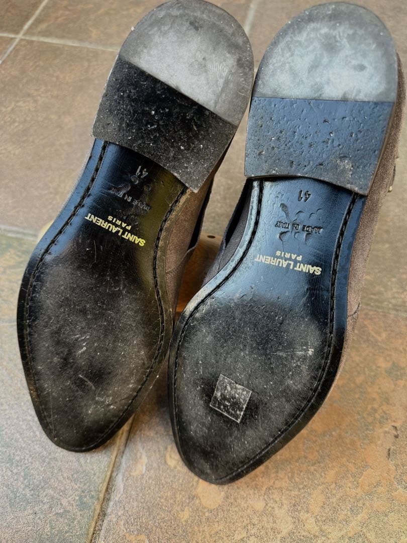 靴 Saint Laulent Paris suede boots