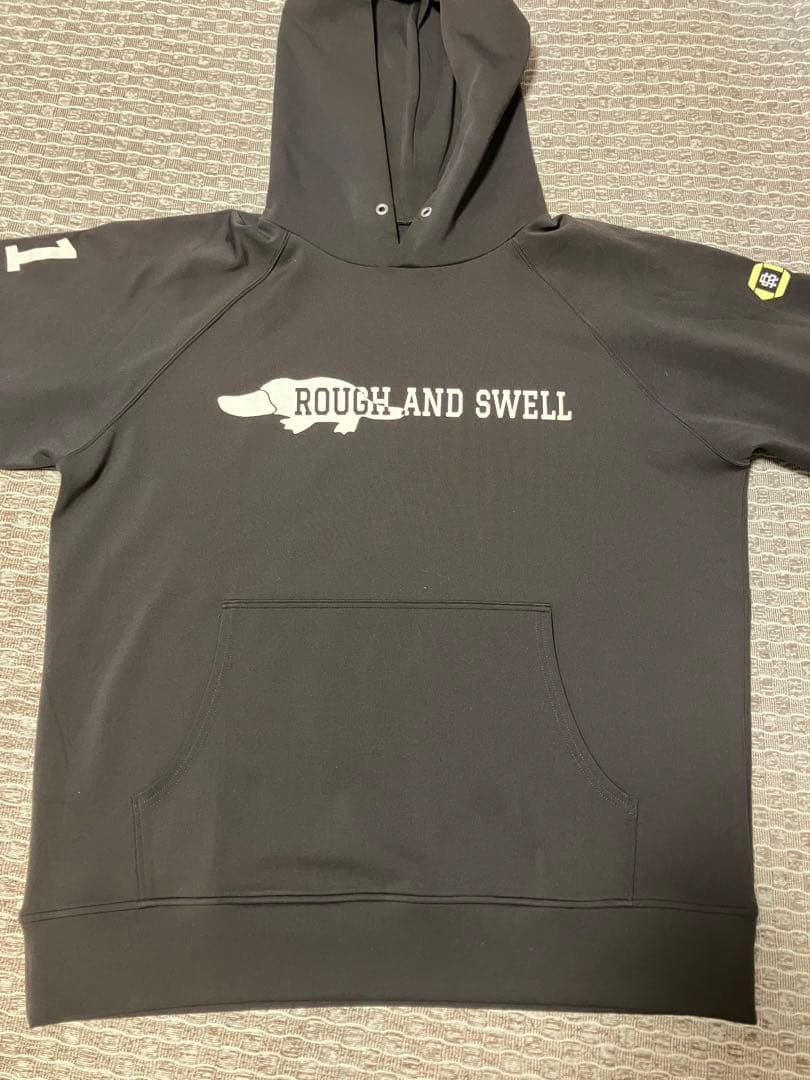 【美品】ROUGH AND SWELL グレー＋ブラウン パーカー 　L