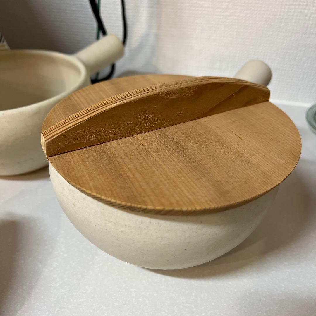 正島克哉 片手土鍋 白 2つセット