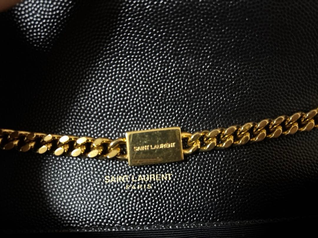 美品　YSL ブラック ショルダーバッグ　サンローラン　卒園式