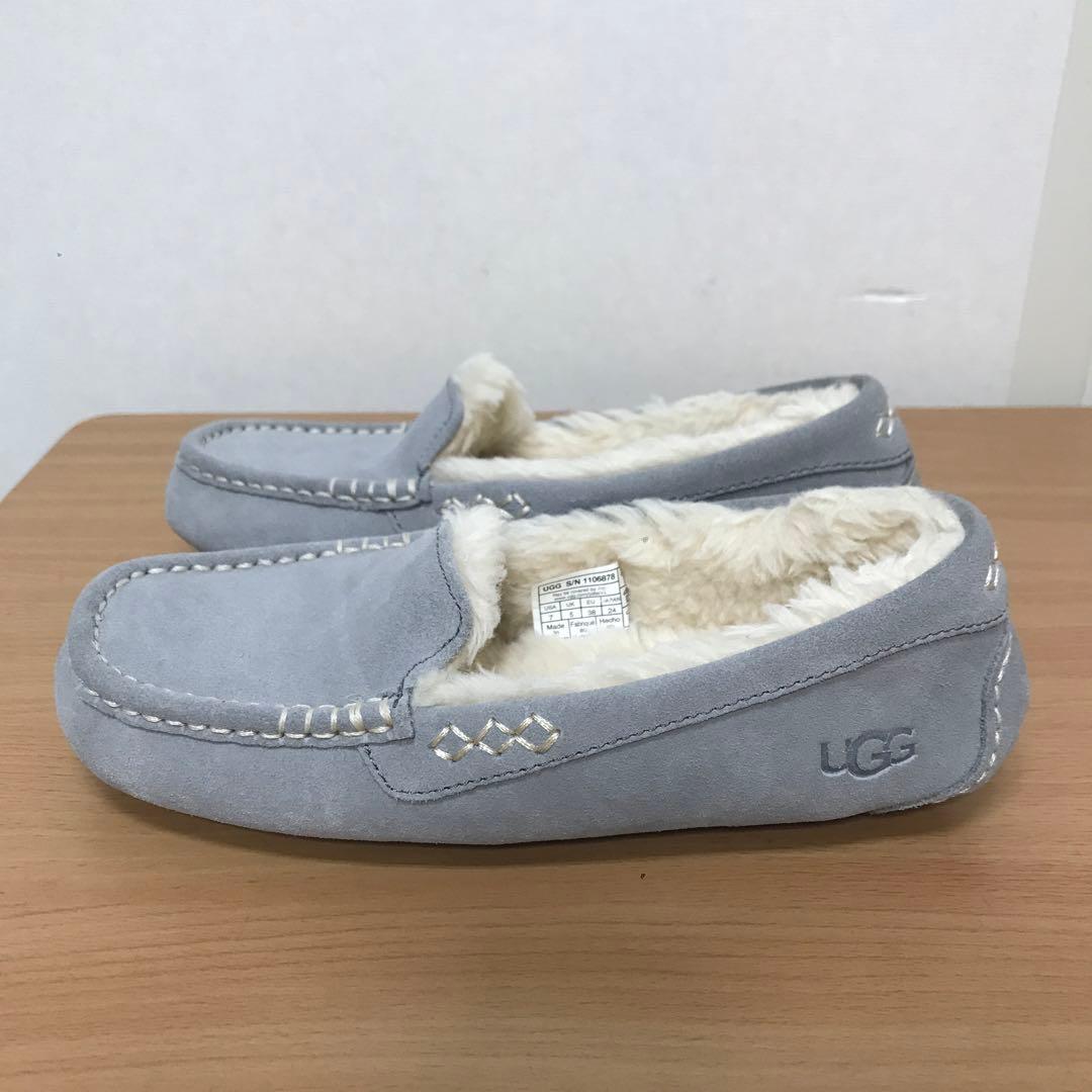 【新品】UGG ANSLEY モカシン ライトグレー 24.0㎝