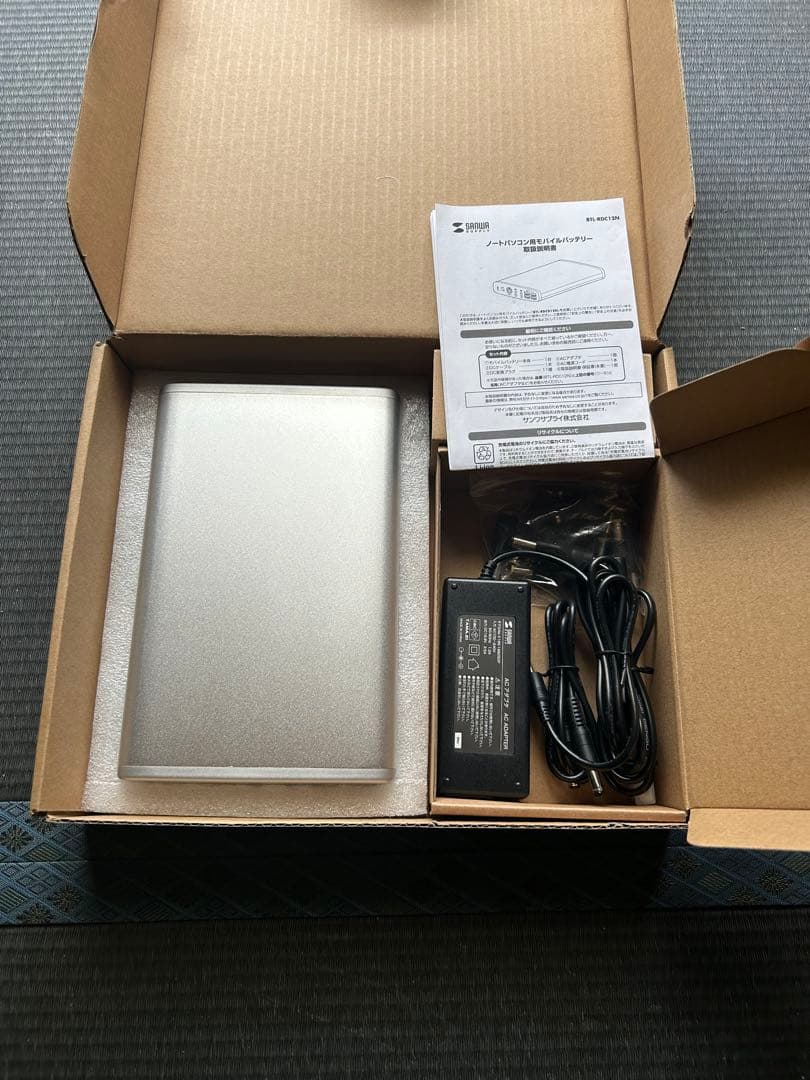 【PSEマーク付き】新品SANWA BTL-RDC12N モバイルバッテリーです