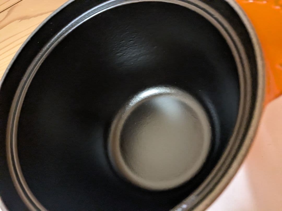 【美品】Le Creuset ル・クルーゼ　ココット・エブリィ 18 オレンジ