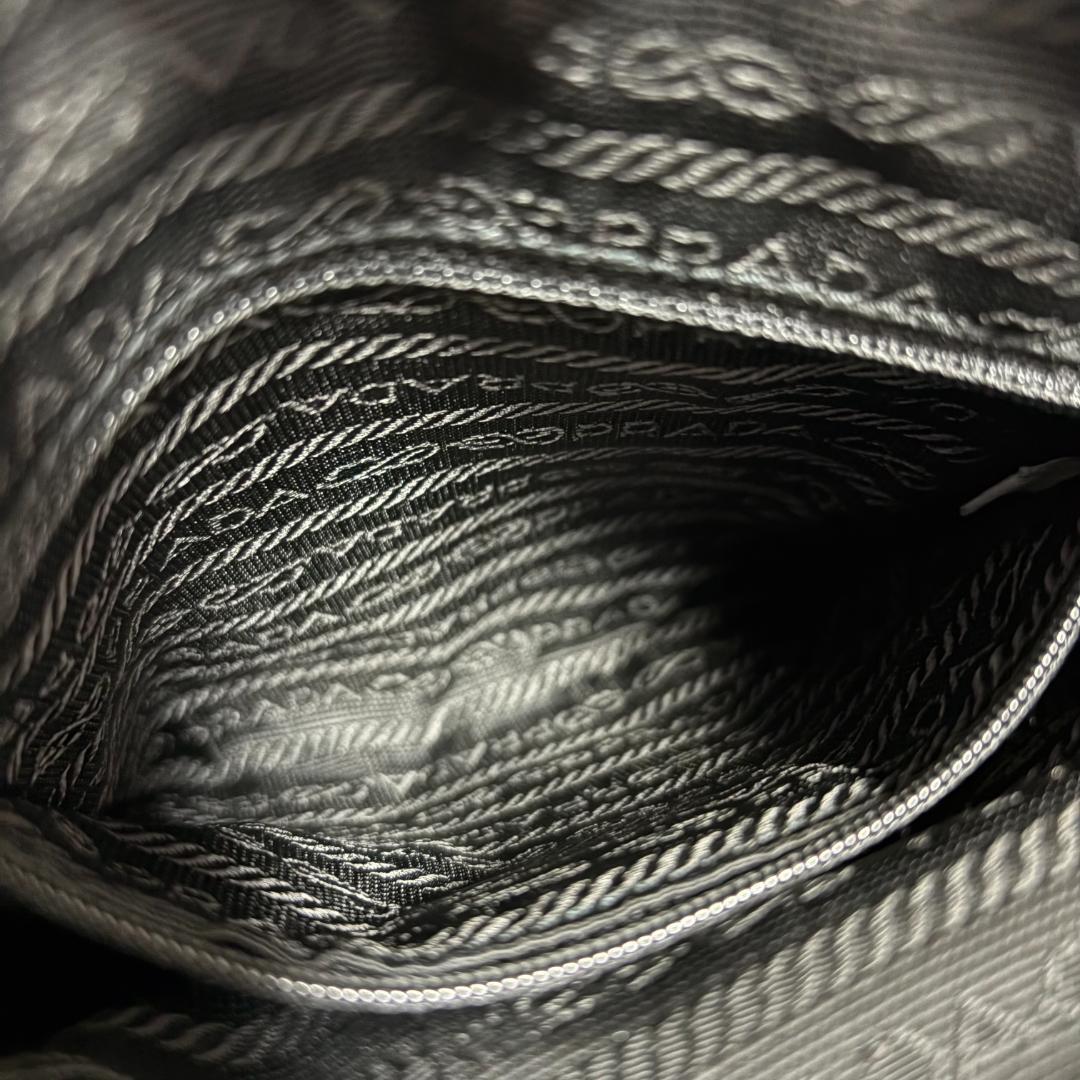 ヨ*ー様 PRADA プラダ ブラック テスート ナイロン ショルダーバッグ 正