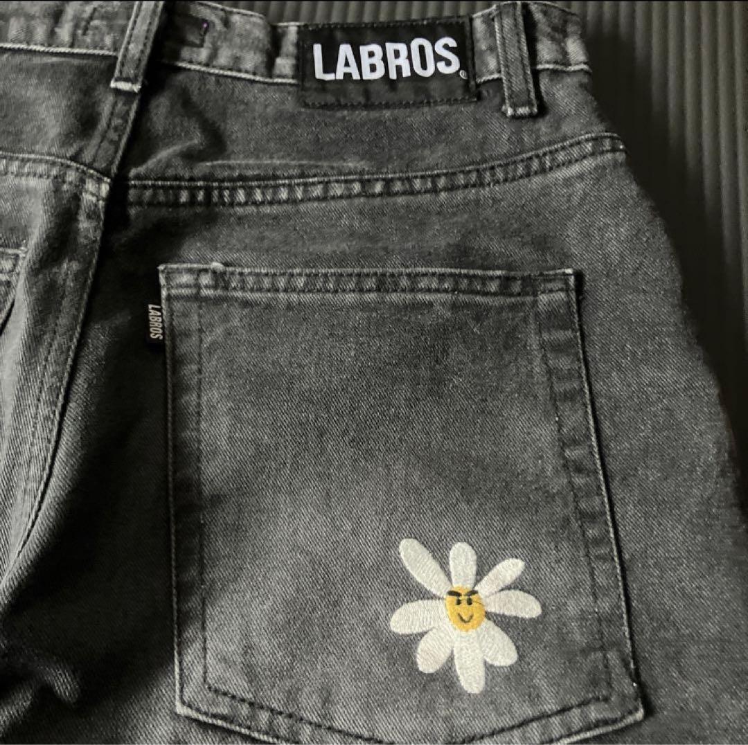 完売品LABROS グレー ワイドフィットデニム確実正規品