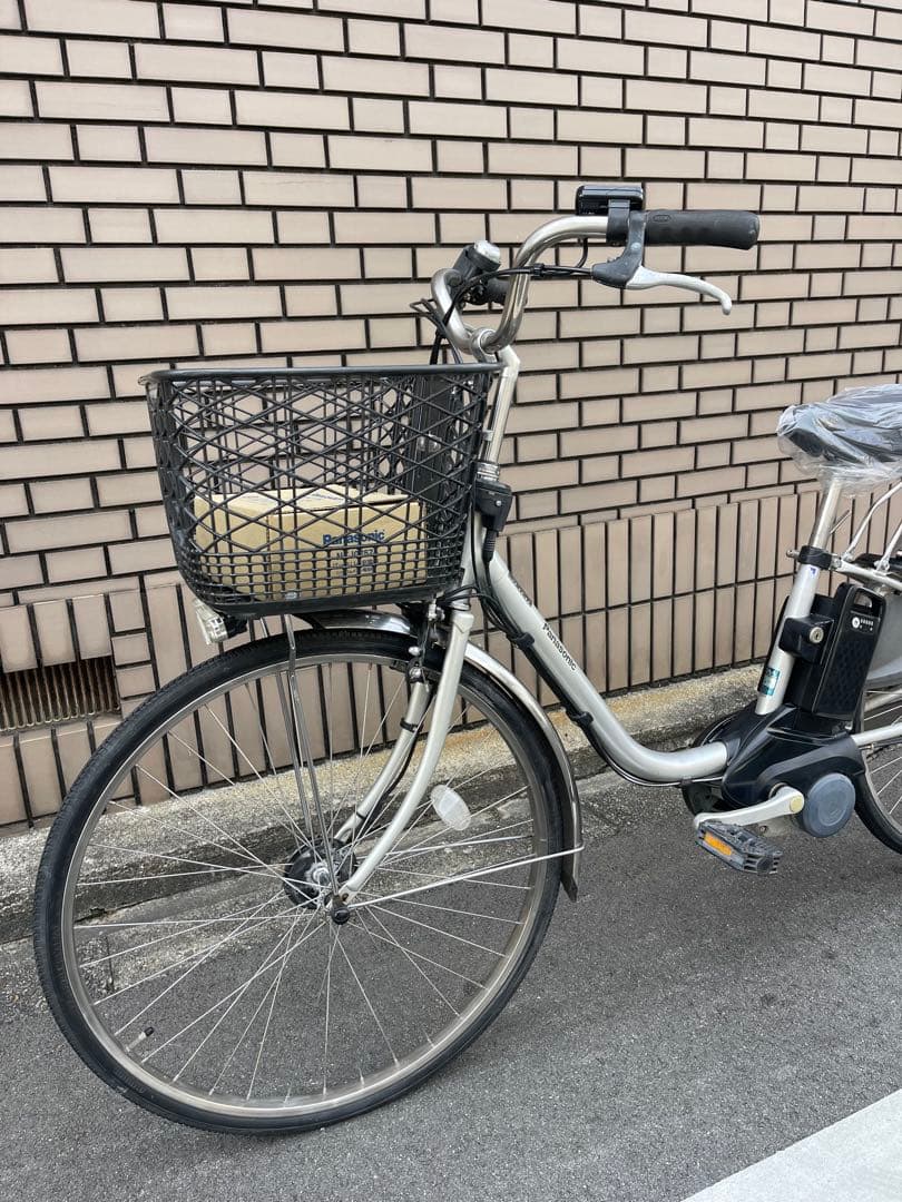 電動アシスト自転車 シルバー バスケット付き16ah
