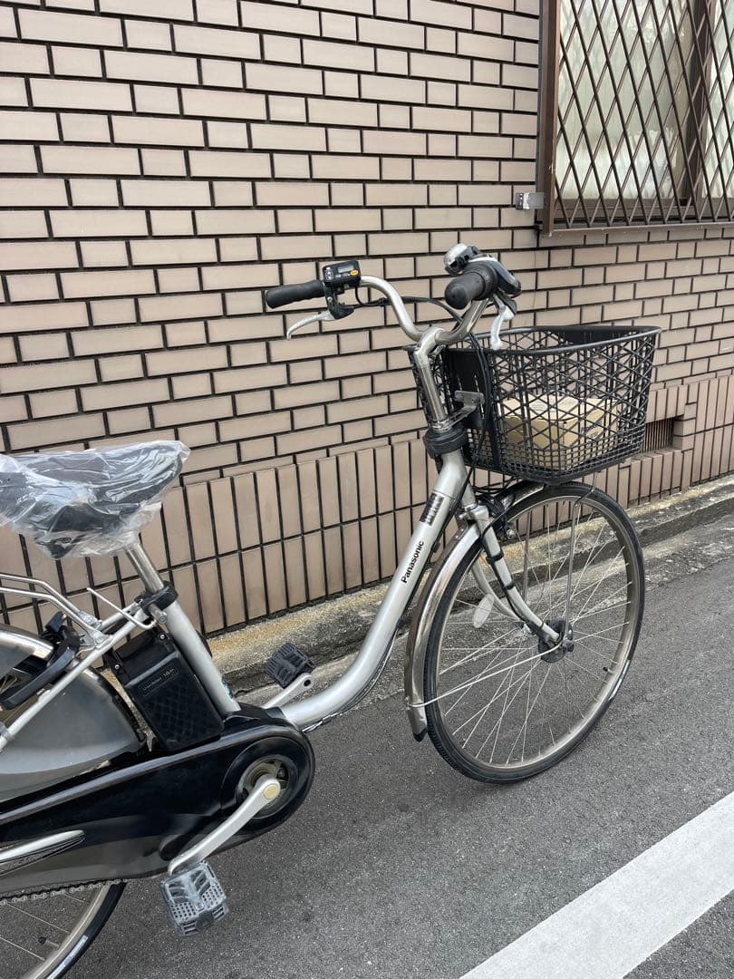 電動アシスト自転車 シルバー バスケット付き16ah