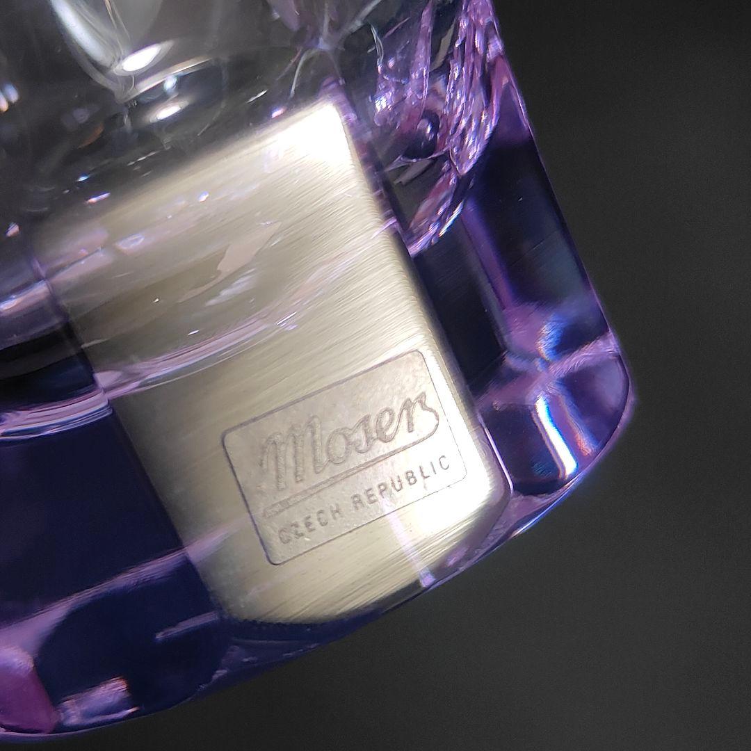 【希少色】MOSER モーゼル パウラ グラス ペア 花模様 金彩