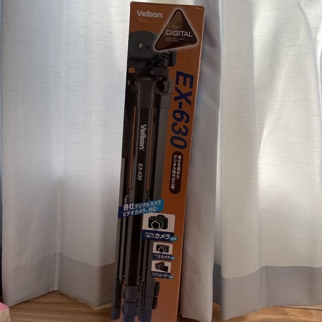 【未使用品】Velbon（ベルボン） 中型アルミ製三脚 EX-630