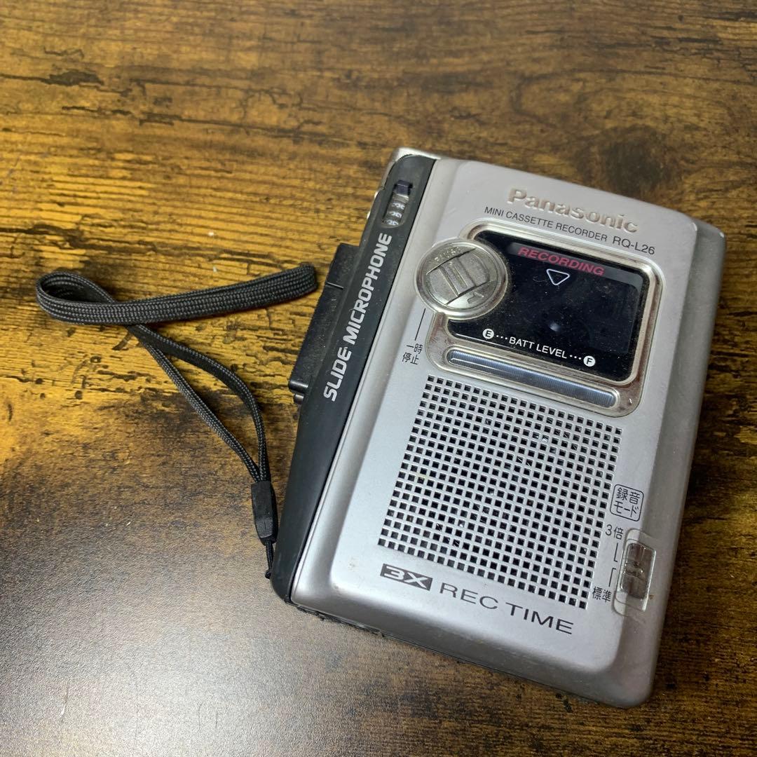 3F 【動作品】Panasonic ミニカセットレコーダー RQ-L26 パナソ