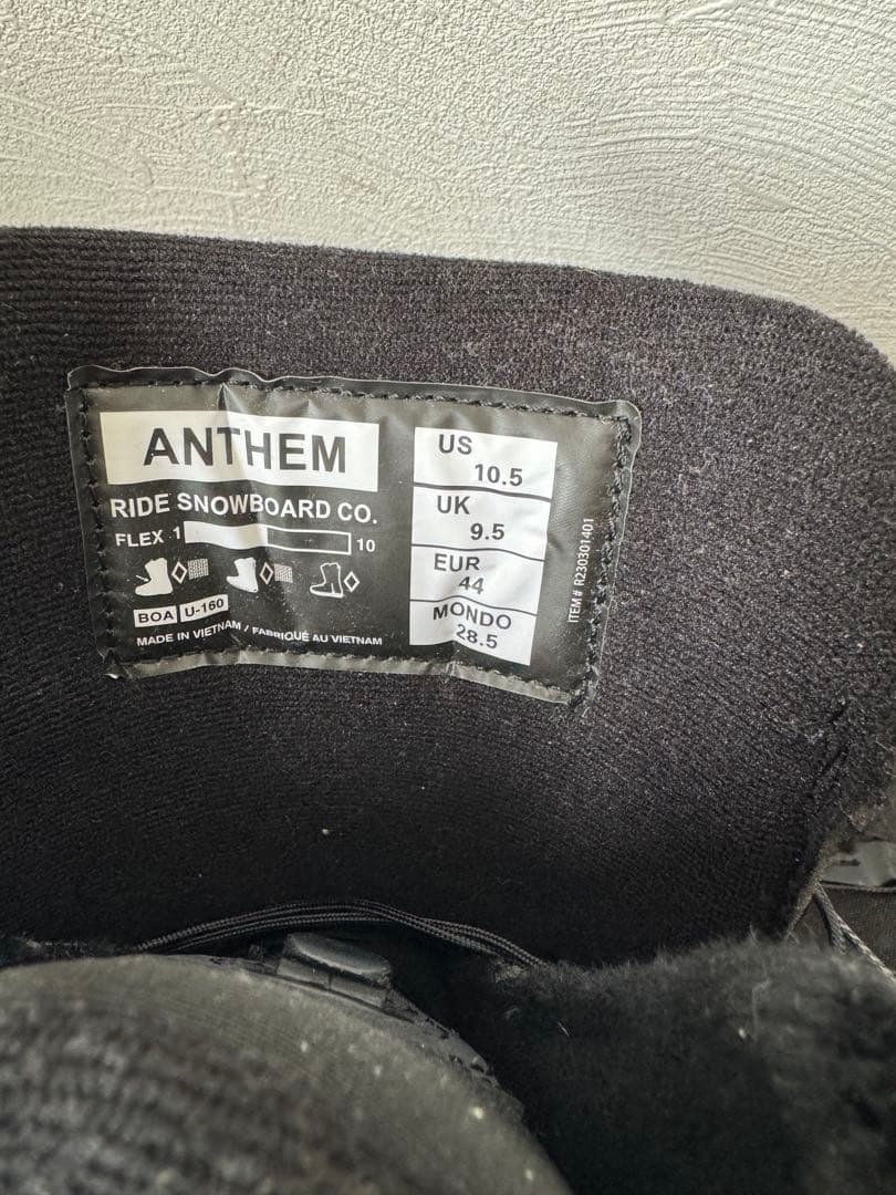 【28.5cm】RIDE ANTHEM スノーボードブーツ US10.5