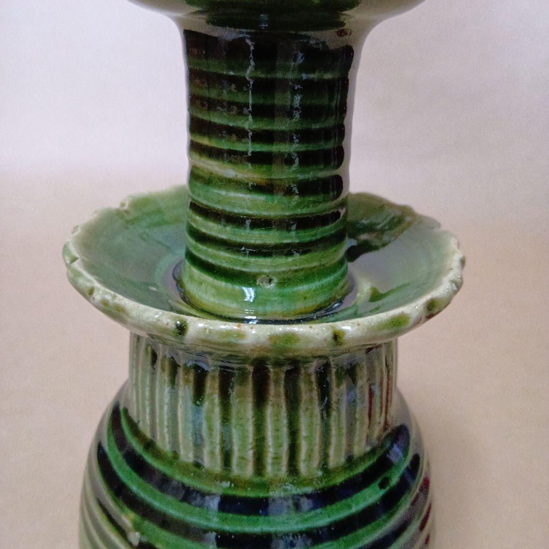 茶道具　織部燭台