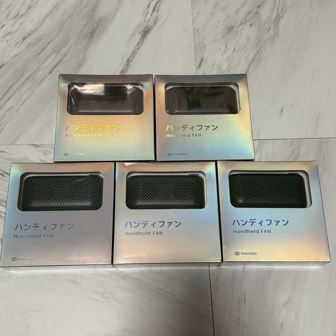 携帯扇風機 手持ち扇風機 扇風機 首掛けくびかけ せんぷうき 小型　5個セット