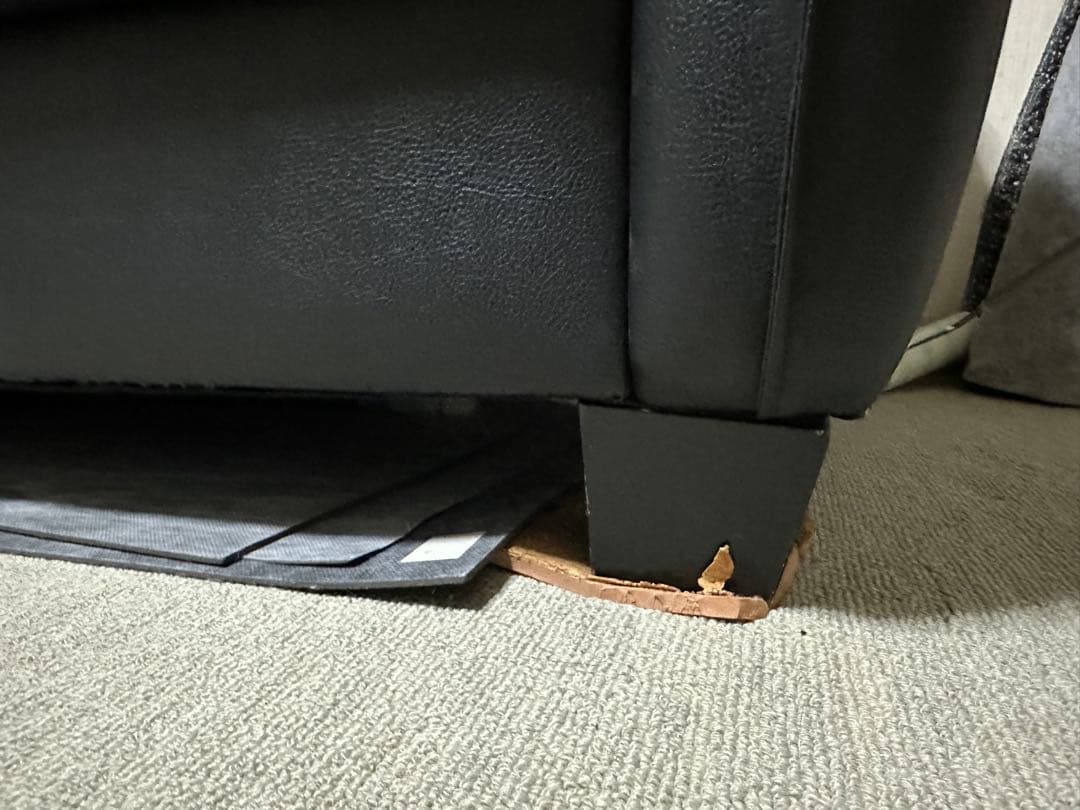 牛革2人掛けソファ