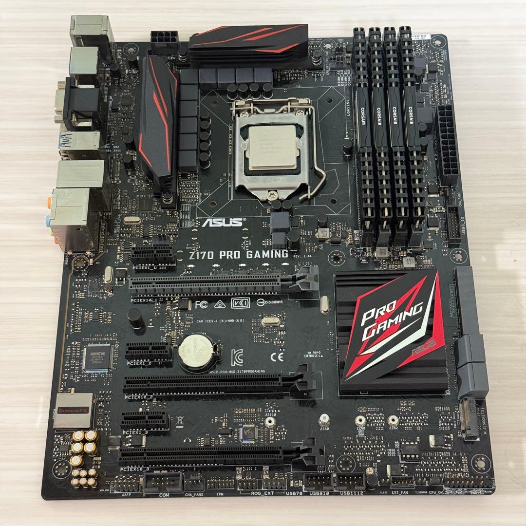 ASUS Z170 PRO GAMING マザーボード/6600K/16GB