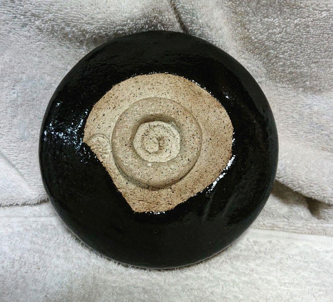 茶道具黒楽旦入平茶碗 木箱付 A431
