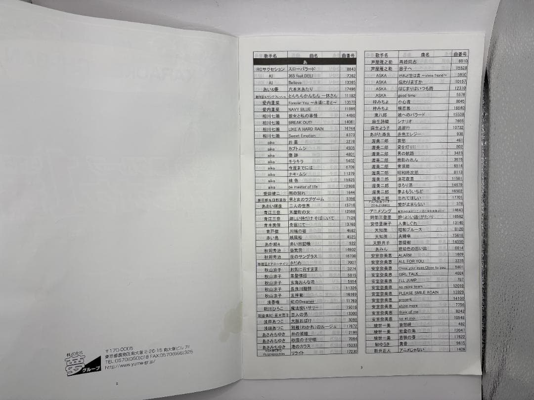 カラオケ 1番 Cカートリッジ C レア 夢グループ 追加曲 3000曲 限定