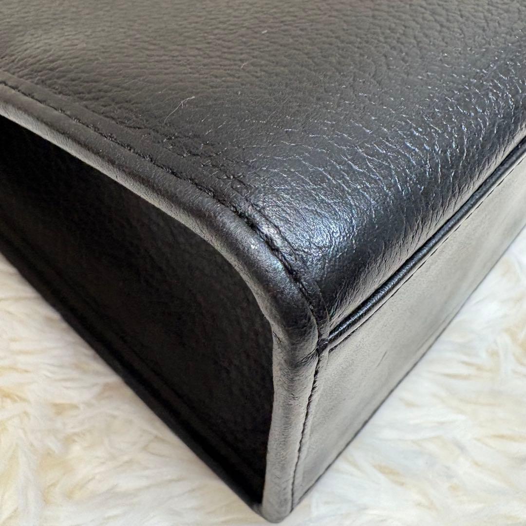 【美品】バーバリー オールレザー ビジネスバッグ 2way ノバチェック A4