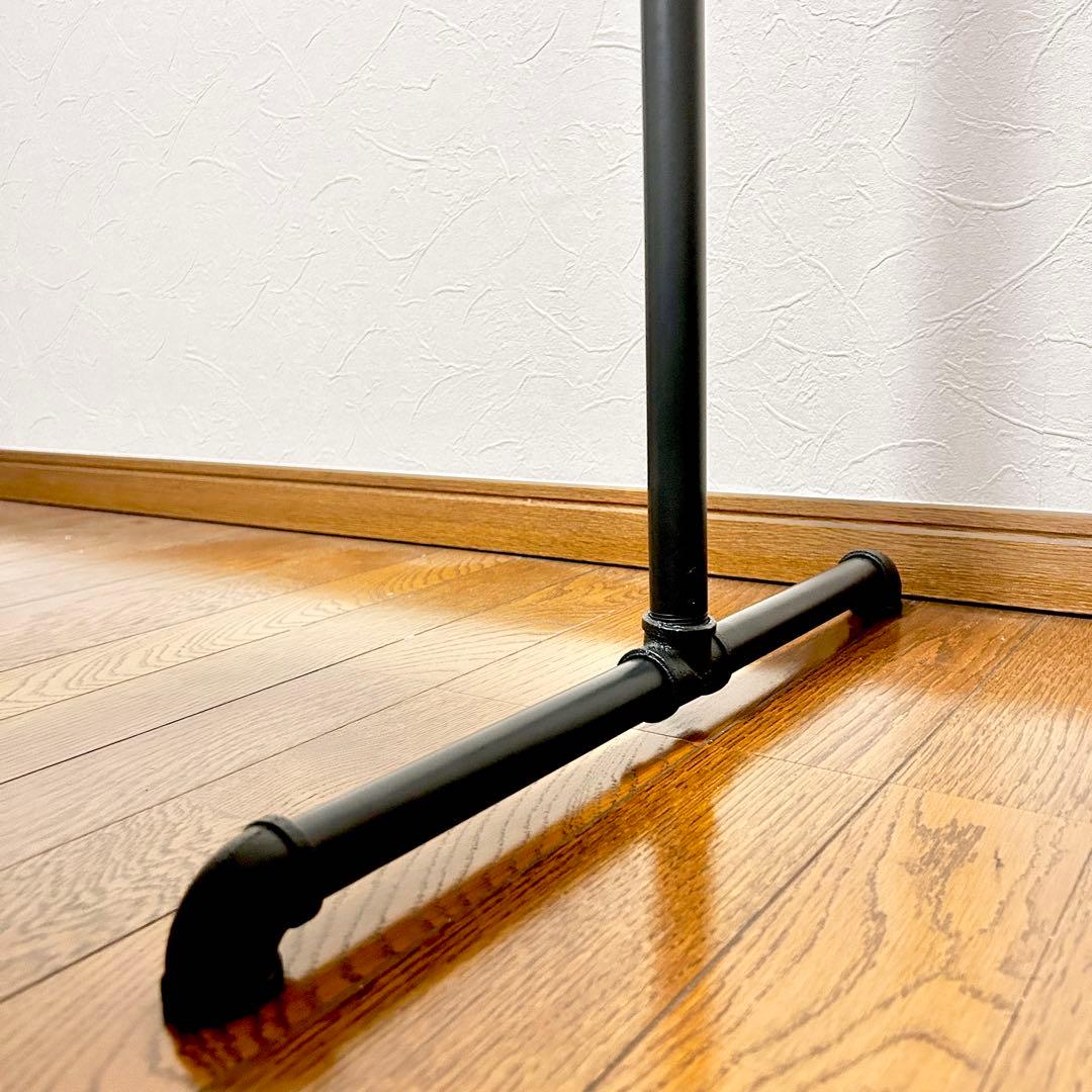 アイアンハンガーラック 150×120 黒 ブラック ラック パイプ ガス管