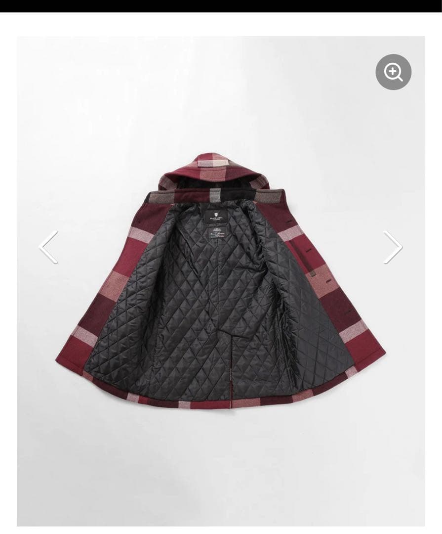 美品★完売品★お洒落BLACK LABEL チェック柄 ダッフルコート定価12万