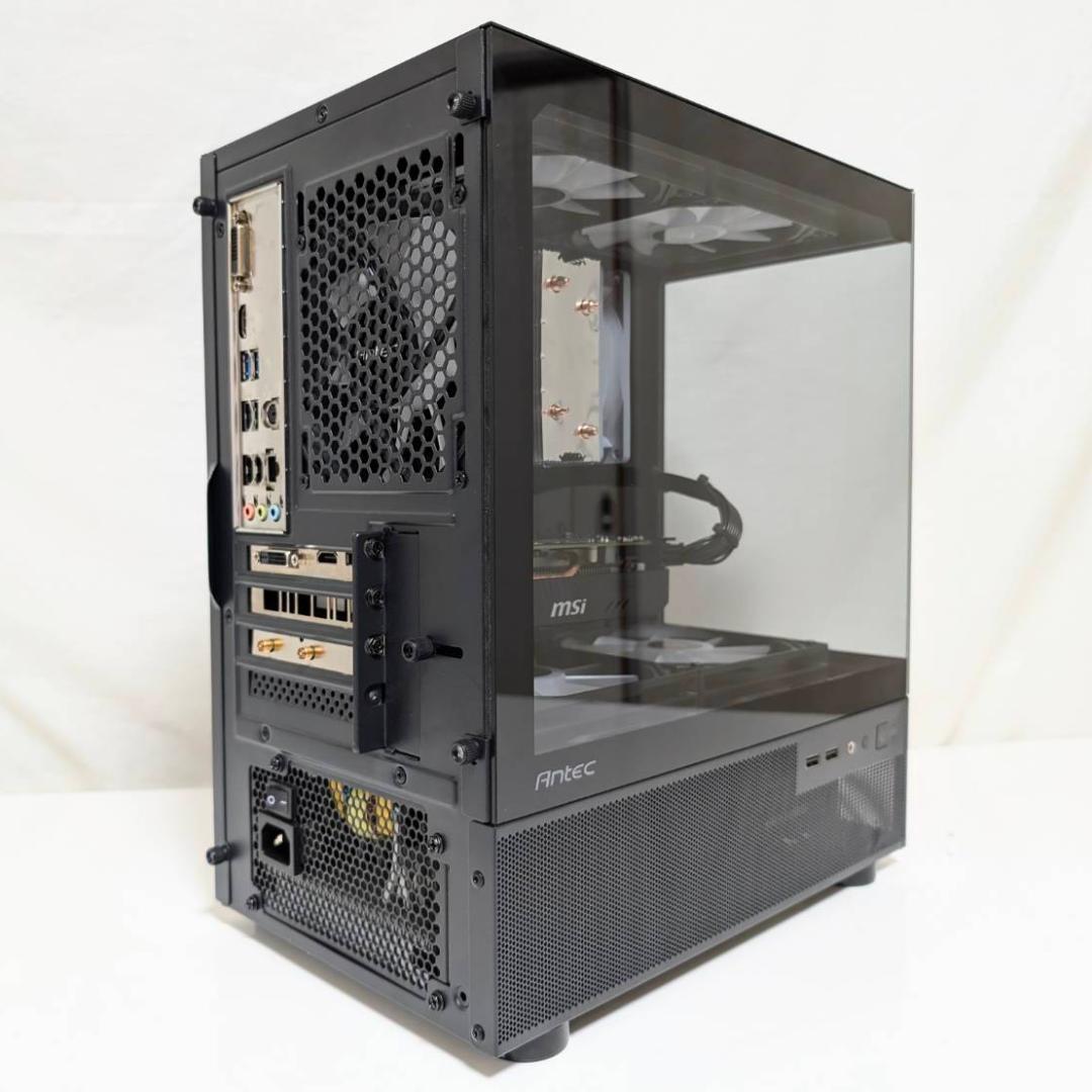 黒いゲーミングPC・おまけでモニター+スピーカー・Office