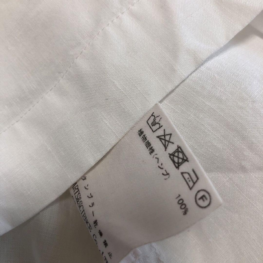 ARTS&SCIENCE★ブラウス★シャツ★ヘンプ100%★ホワイト★サイズ1