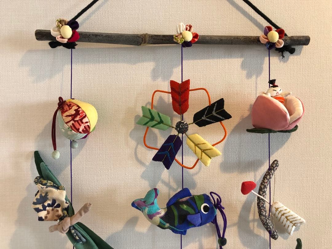 端午の節句の壁掛け③　吊るし飾り　吊るし雛