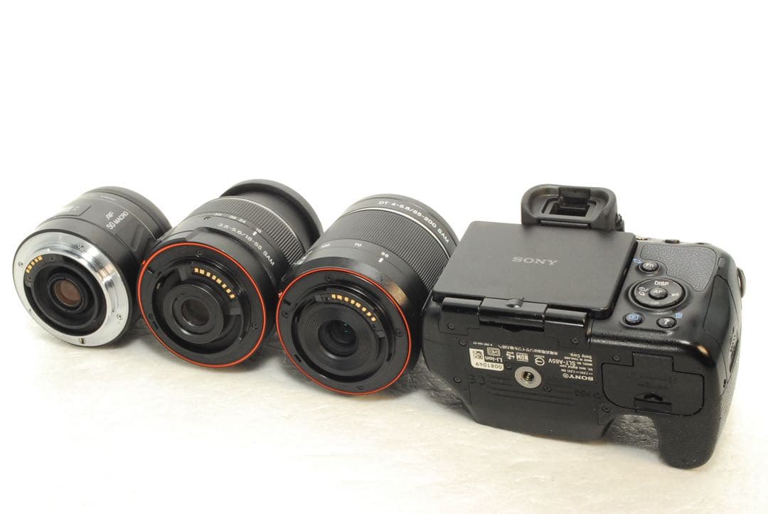 SONY α65 ❤️スマホ転送 トリプル レンズセット ソニー 一眼レフカメラ