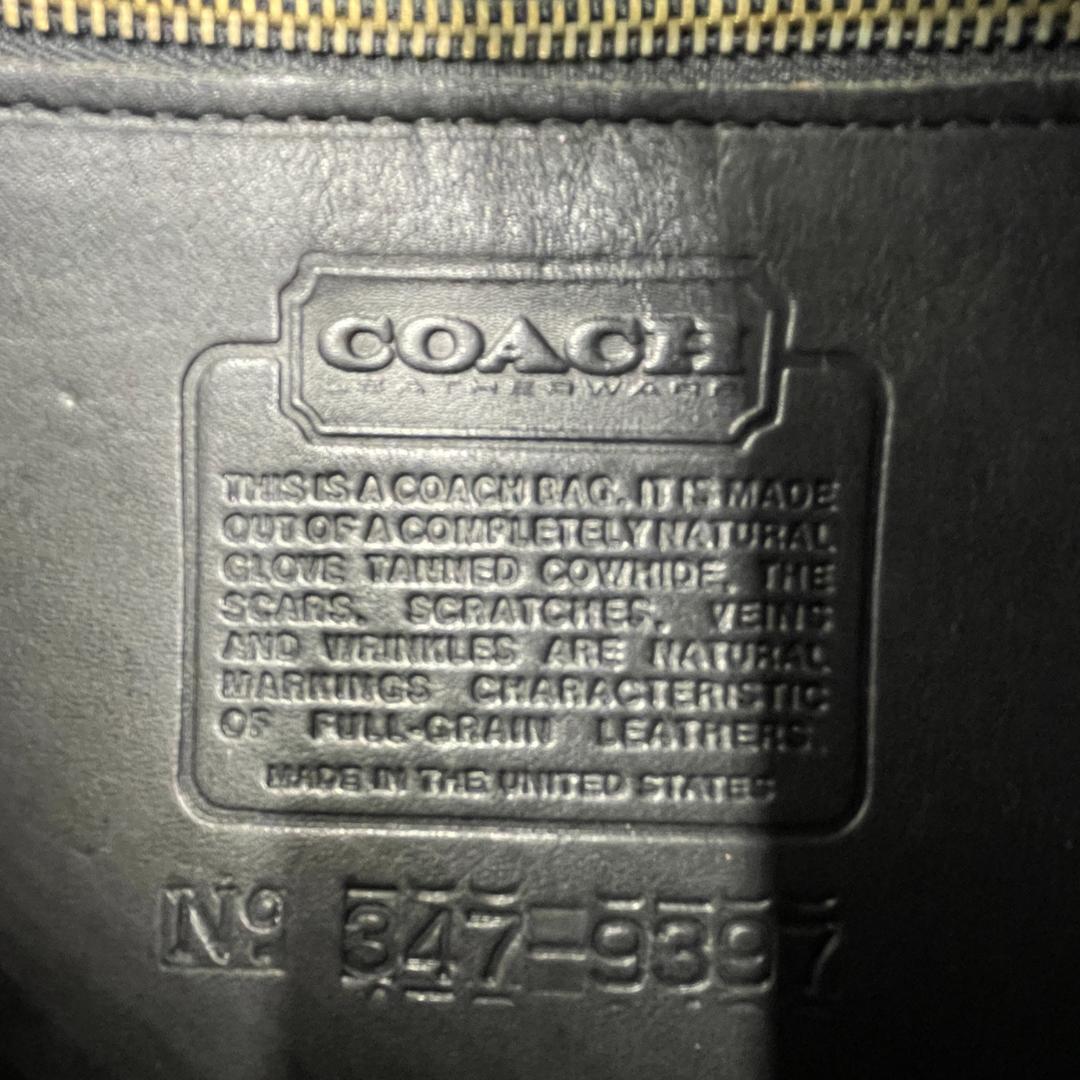 良品 COACH ショルダーバッグ レザー オールドコーチ ターンロック