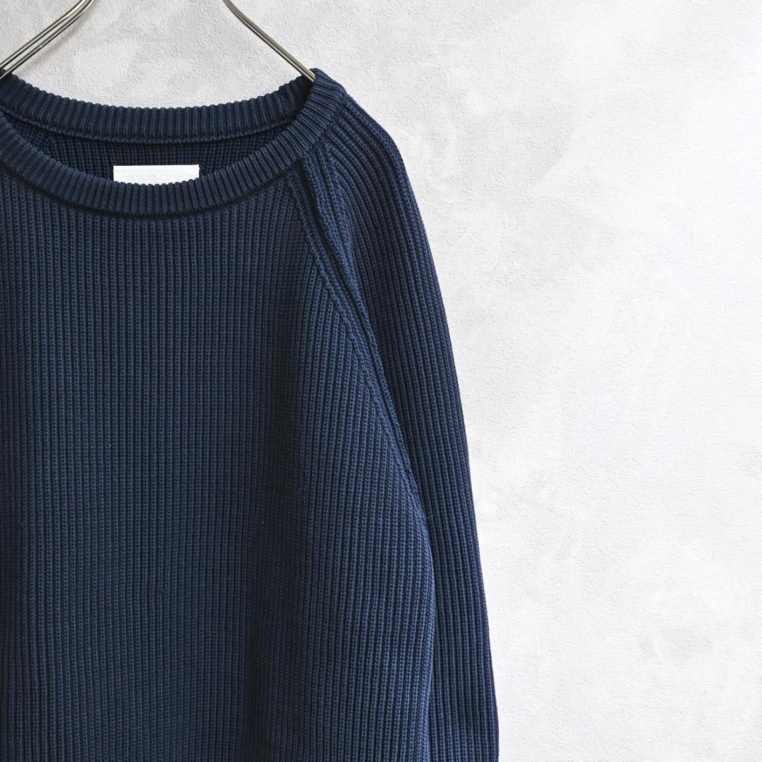 nanamica 5G Crew Neck Sweater 畦編み 春ニット