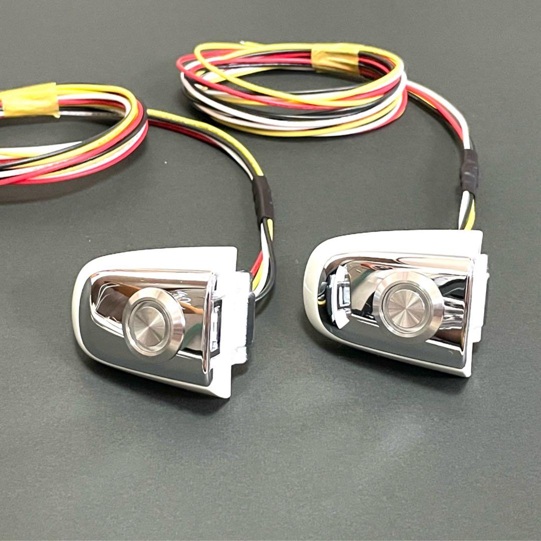 アルファード（20系）ポチガー ワンプッシュオープナー 両側 LEDスイッチ