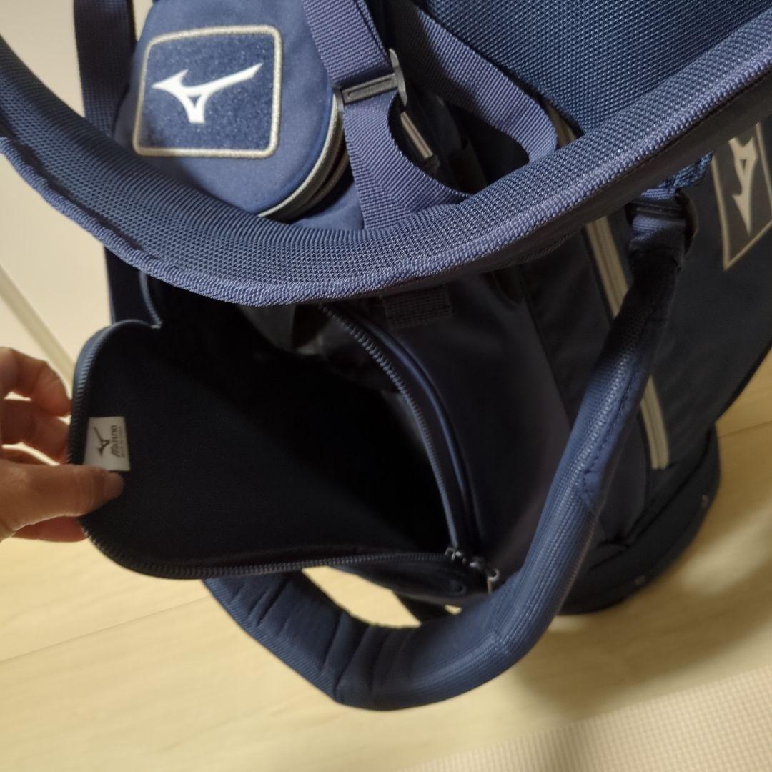 美品　スタンドタイプ　キャディバック　ミズノ　ネイビー