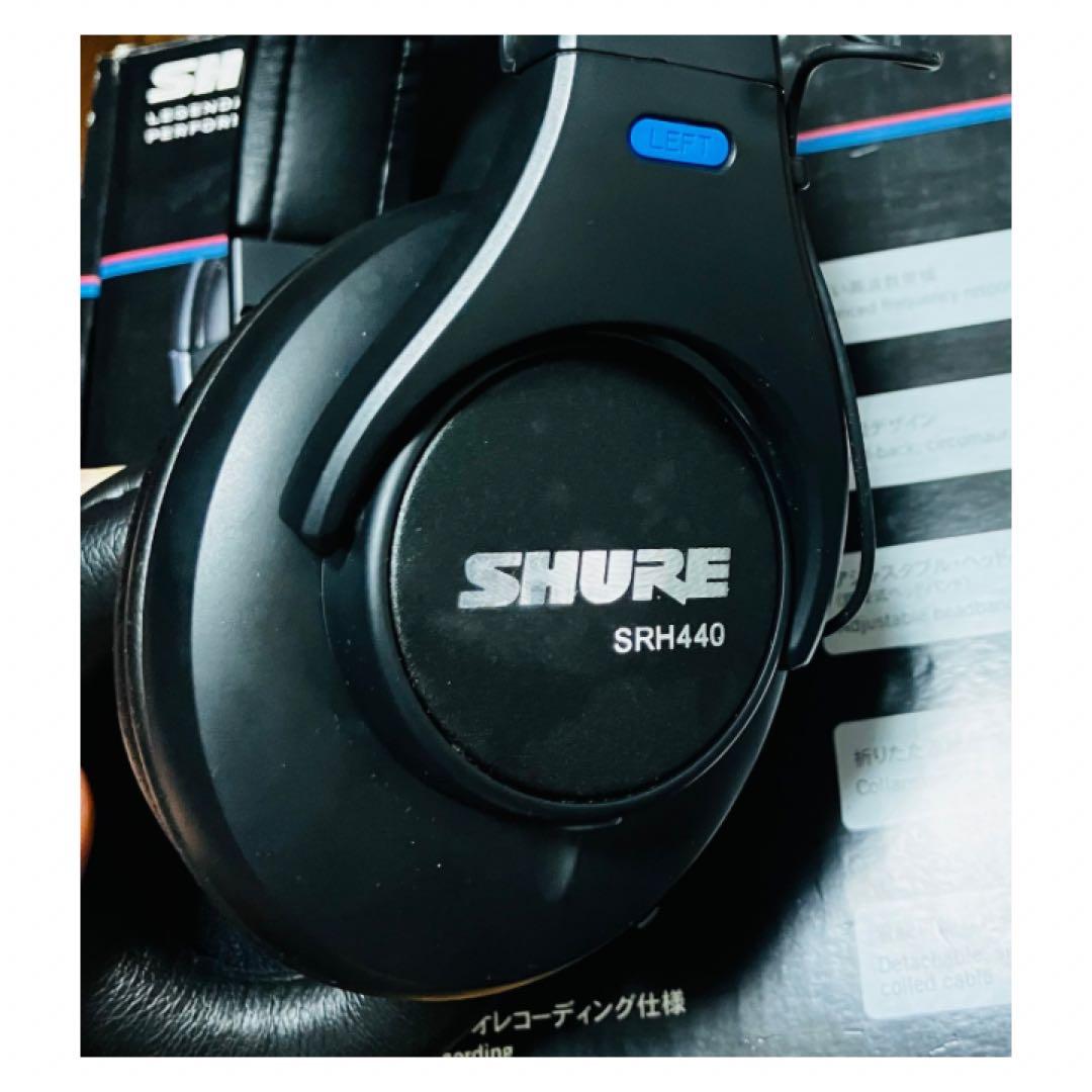 美品　SHURE SRH440 プロフェッショナルスタジオヘッドフォン