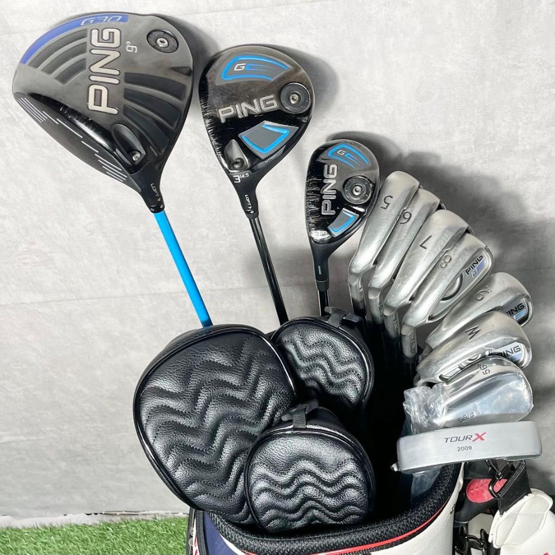 【貴重レフティ】ピン G30 G ゴルフクラブセット 11本 S メンズ 左用