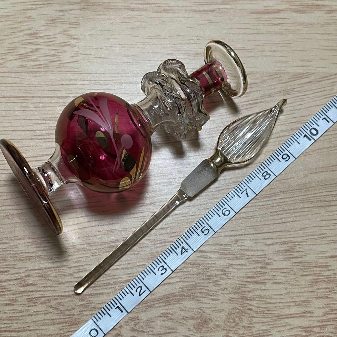 エジプト　香水瓶　ガラスボトル　ガラス工芸　アートグラス　合計9本セット　未使用