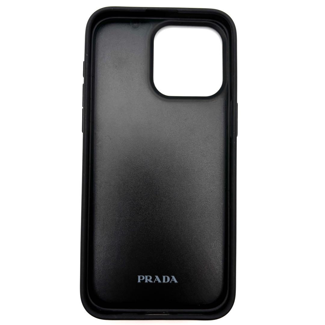 【正規品・美品】プラダ iPhone15ProMax ケース 三角ロゴ ピンク