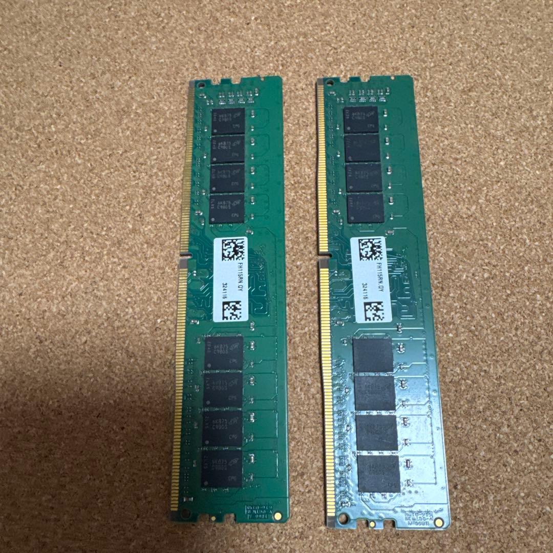 crucial DDR4 16G(8GB メモリ 2400MHz 2枚セット)A