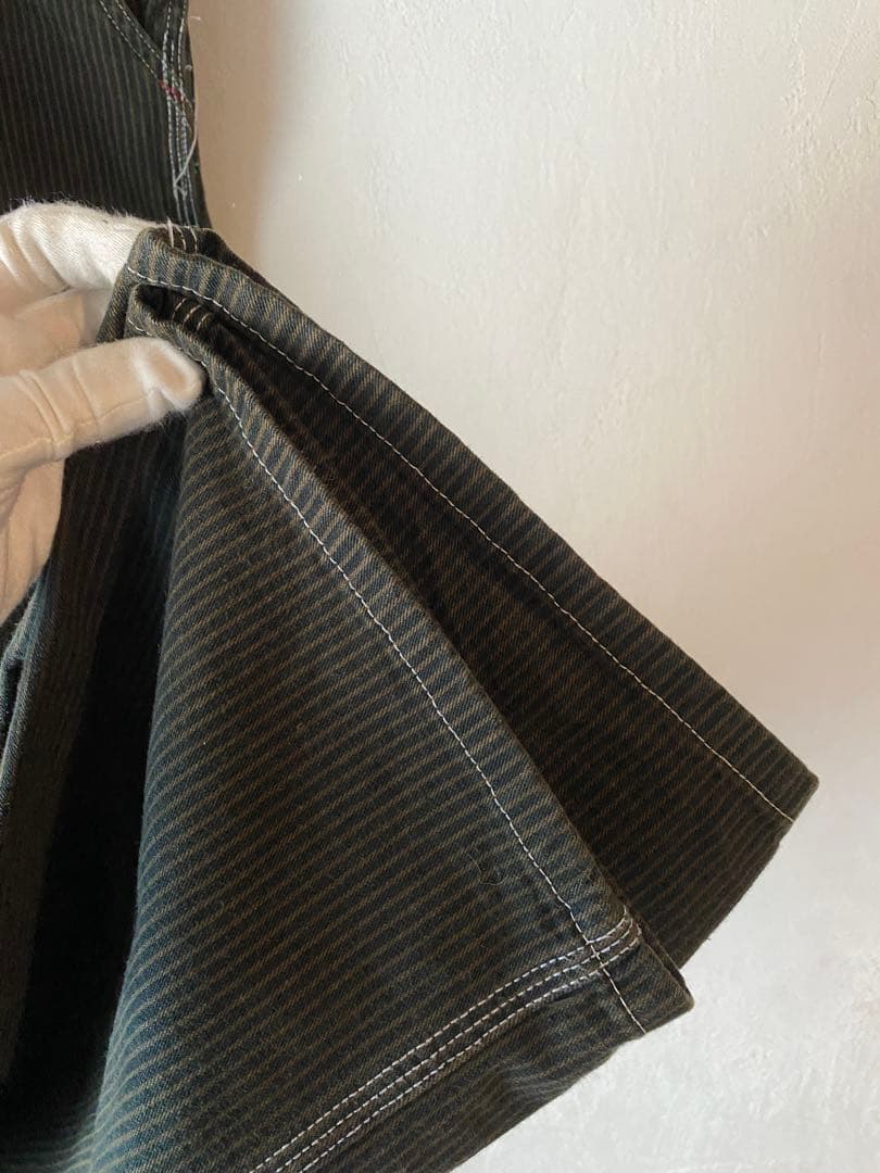 激レア 80s ディッキーズ オーバーオール ブラウン ヒッコリー ストライプ