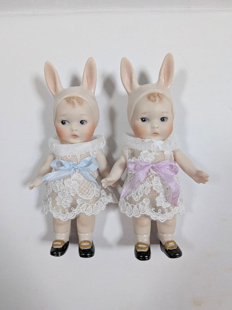 ★ちびくま工房　バニーラブ　ブルーリボン　15センチドール
