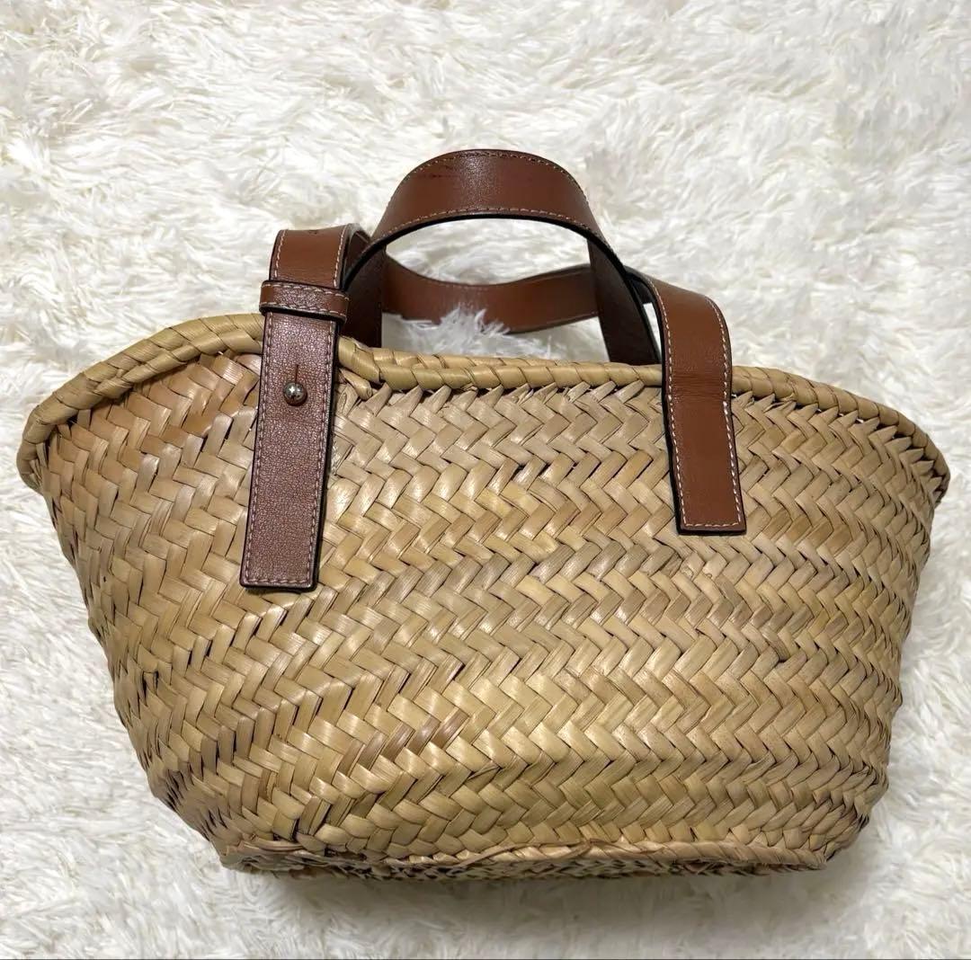【LOEWE】 バスケットバッグ ミディアム ナチュラル/タン