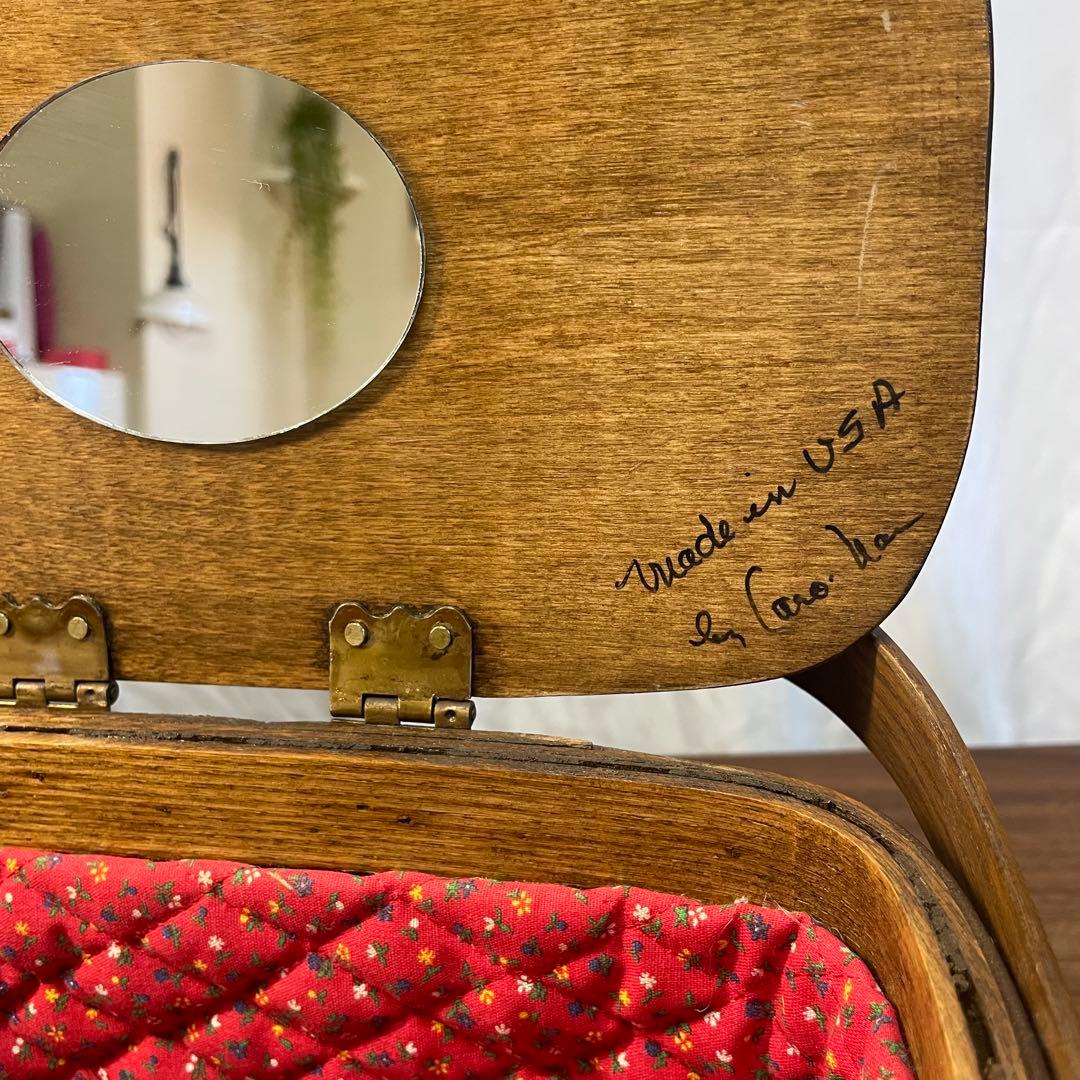 カロナンバスケット トラベルシリーズ 鏡付 希少 ヴィンテージ