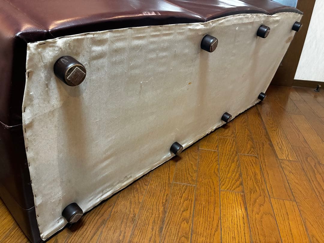 【たのメル便　送料込み】ダークブラウン 3人掛けソファ