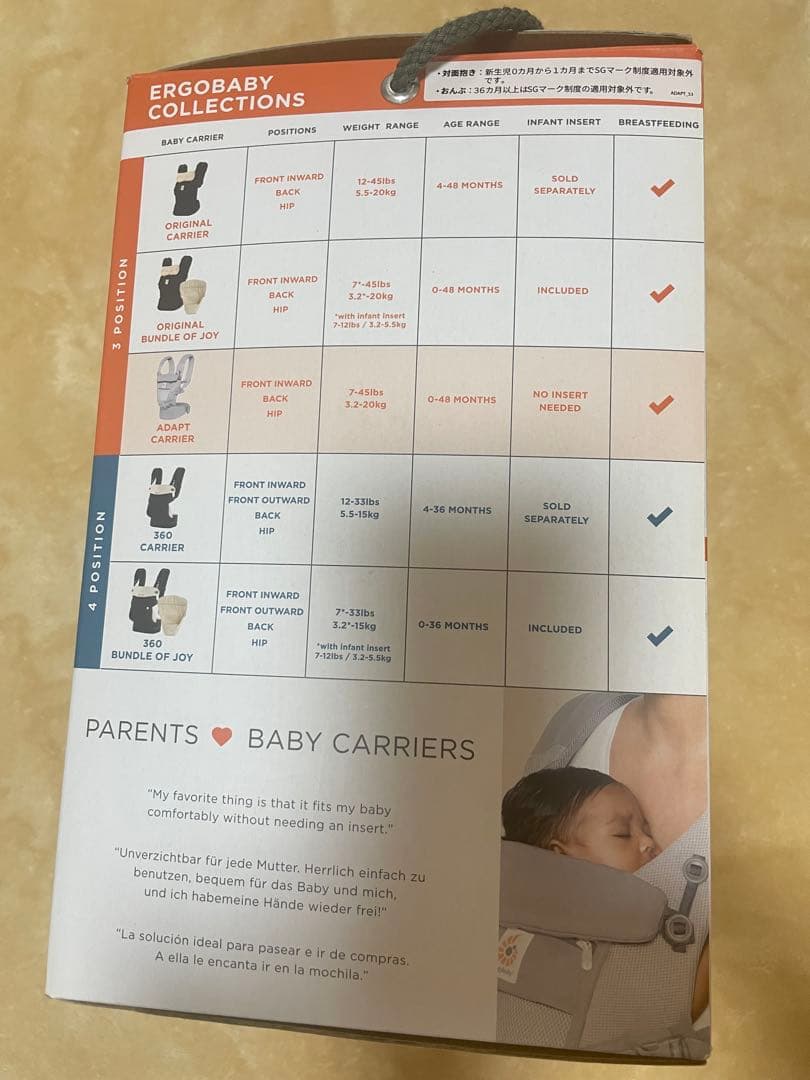 エルゴベビー　ergobaby 抱っこひも　美品