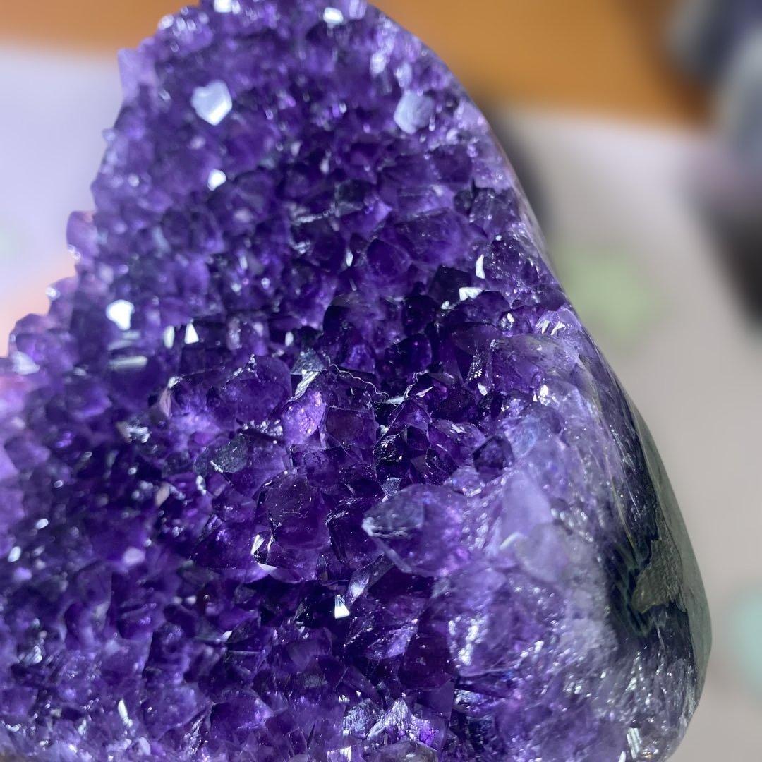 【極上ウルグアイ産A A A級アメジストクラスター1427g絶品超濃い超美しい