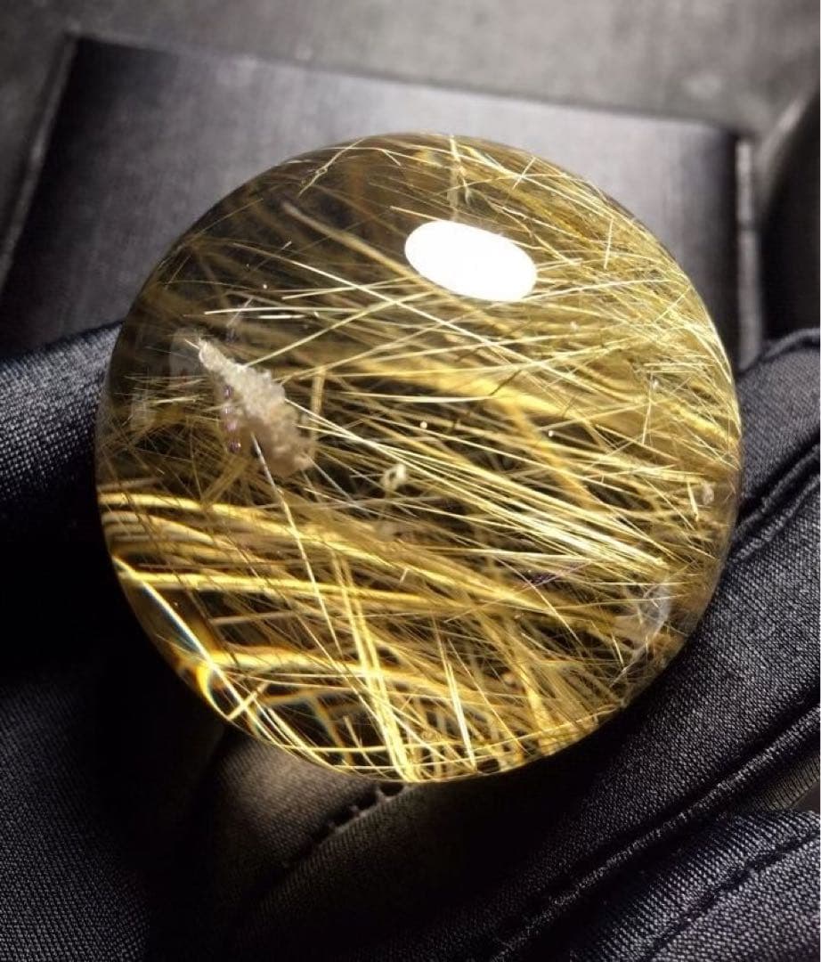 ⭐︎【天然】タイチンクオーツ 置物 47.4mm